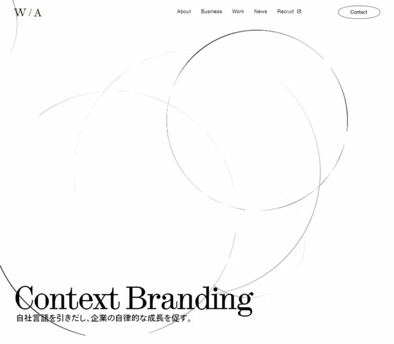 W/A｜コンテクストブランディングサービスのWebサイトプレビュー