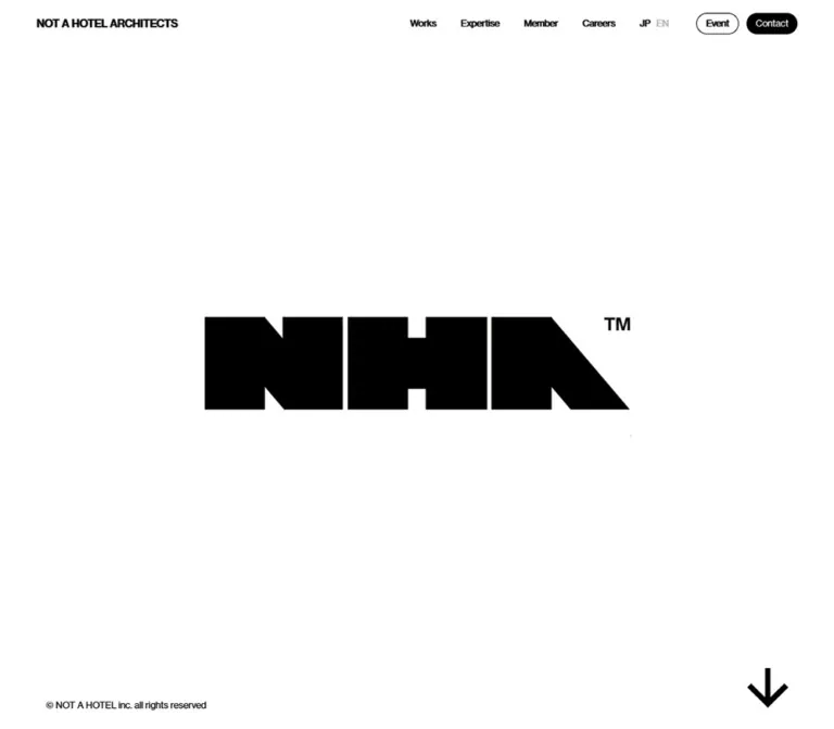 NOT A HOTEL ARCHITECTS｜建築デザインユニットの公式サイトのWebサイトプレビュー
