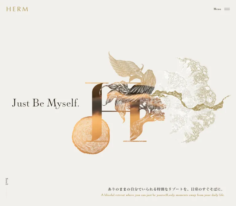 HERM(エルム)|ラグジュアリーリゾートブランドの企業サイトのWebサイトプレビュー