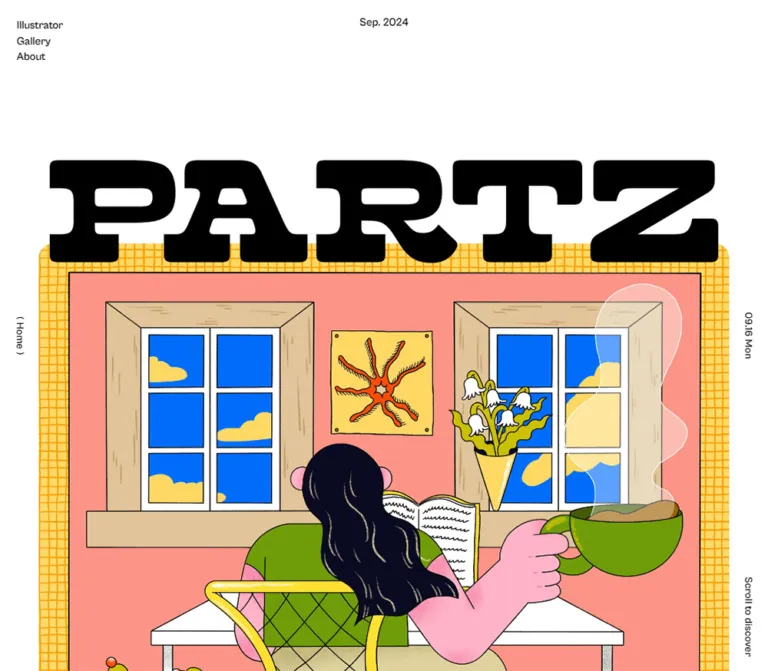 PARTZ（パーツ）｜ビジネスイラストポータルのWebサイトプレビュー