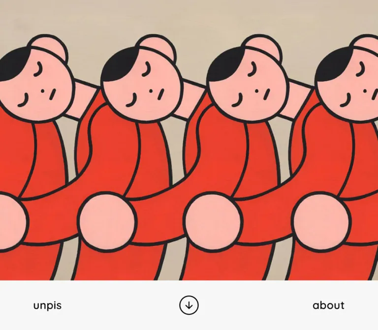 unpis｜イラスト作品が主役のポートフォリオのWebサイトプレビュー