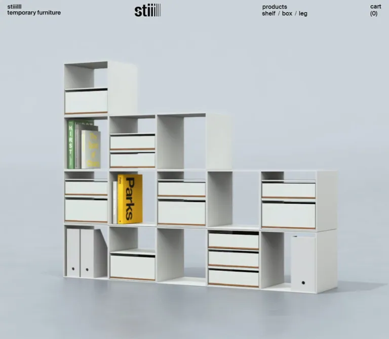 stiiilll(スティール)|仮設家具のブランド・通販サイトのWebサイトプレビュー
