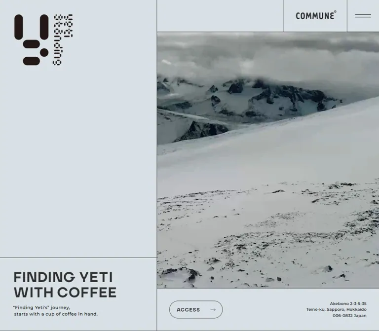 YETI STANDING（イエティスタンディング）｜札幌・手稲のコーヒースタンドのWebサイトプレビュー
